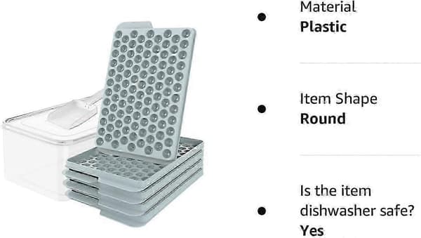 Mini Ice Cube Trays, Upgraded Small Ice Cube Molds Easy Release, 104x4 Pcs Tiny Crushed Ice Cube Trays for Chilling Drinks, Coffee, Juice