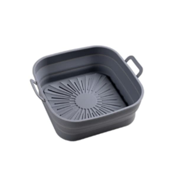Sammenklappelig firkantet silikoneform til Air Fryer