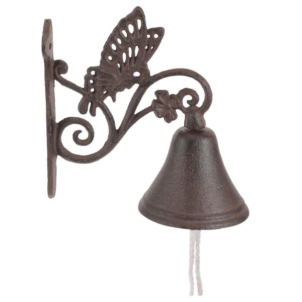 Hanging Door Bell Cast Iron Hanging Doorbell Rustic Style Manually Shaking Door BellBell31x14cm