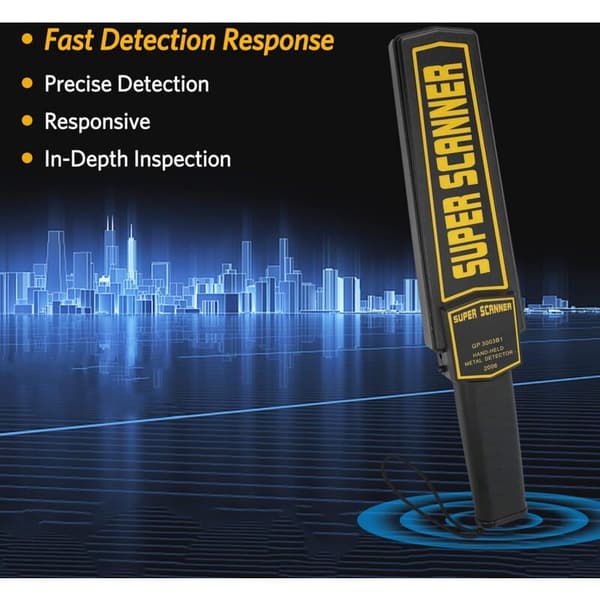 Portable Security Metal Detector, Handheld Metal Detector, Security Check, High-Sensitivity Inspection Scanner