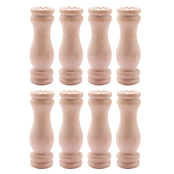 8 stk Mini Stake Miniatyr Mini Møbler Mini Hus Daglig Liv Pynt Logg Farge 8PCS5.4X1.8X1.8CM Log color 8PCS 5.4X1.8X1.8CM