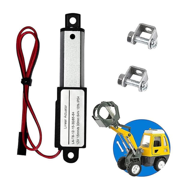 Elektrisk Mini Lineær Aktuator - 1,2 \" Slaglengde, 64n/14,4lb, Hastighet 0,6 \"/s Mini Vanntett Bevegelse