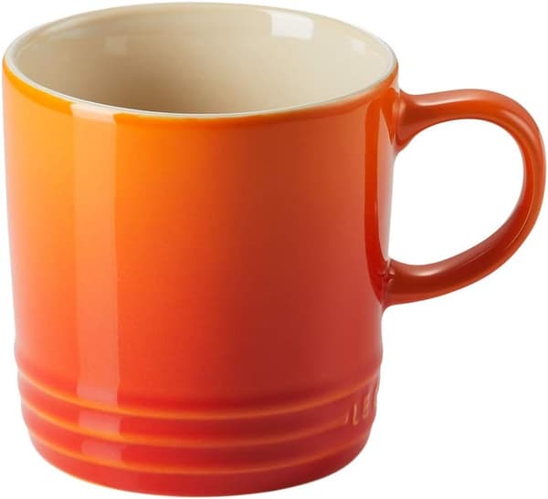 350 ml Stentøjs Kaffekop, 350 ml, orange farve