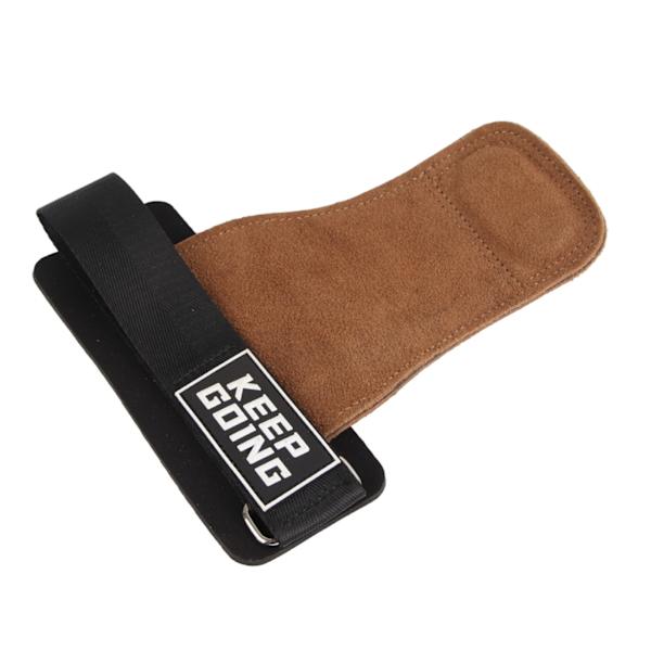 2 Pieces Pull Up Hand Grips 3-Layer Thickened Leather Non-Slip Horizontal Bar Gymnastics Palm Protectors
