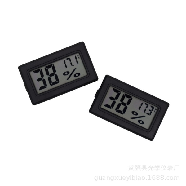2-pak mini lille digitalt hygrometer termometer indendørs temperatur- og fugtighedsmåler med temperatur-fugtighedssensor Fah