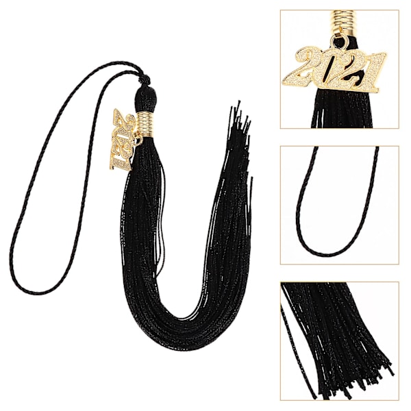 10 st svarta gåvor College-kvast Bachelormössa Kvast Examen Ceremonier SouvenirgåvorSvart38X1. Black 38X1.1CM