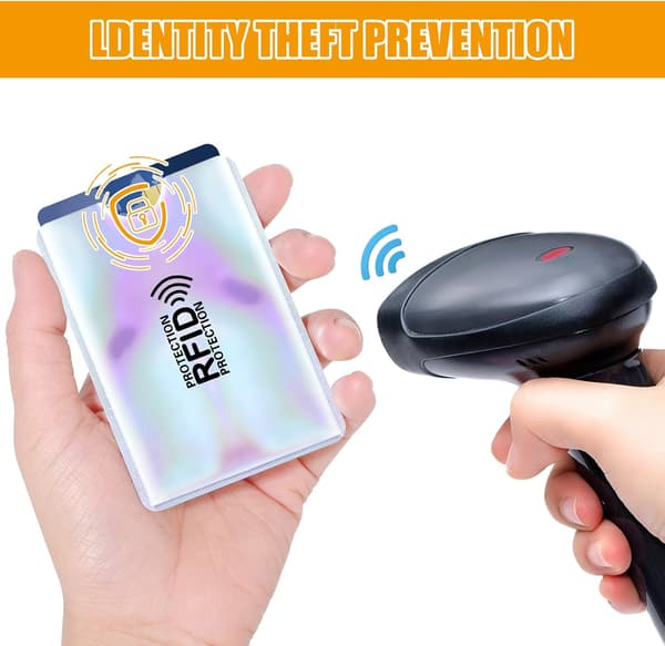 Farverig RFID-kortholder, blokerende til kvinder mænd stk)