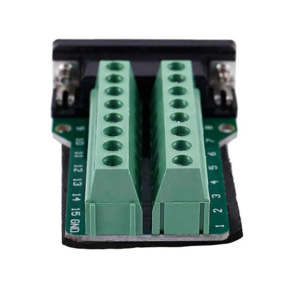 2X DB15 D-SUB VGA 15-pinners hunnadapterkontakt Terminal Breakout PCB-kort