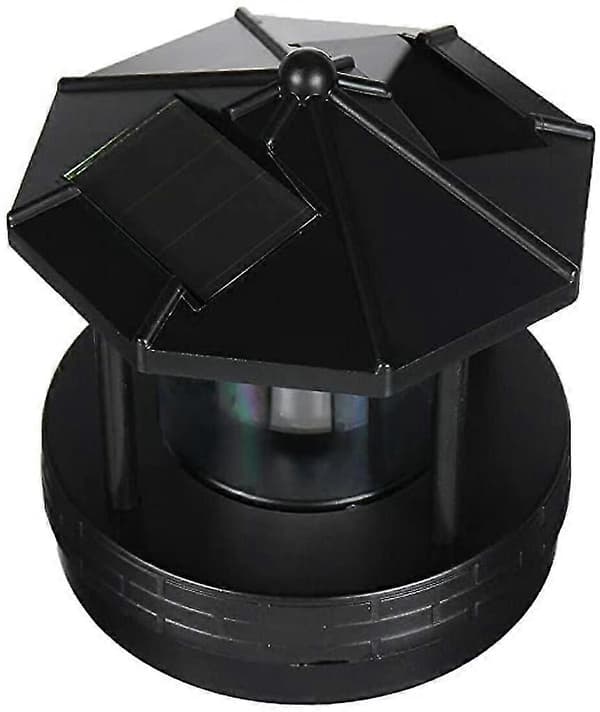 Solar LED Rotating Lighthouse Light Garden Lawn Lamp Lighting For Outdoor Home Decor [DB]