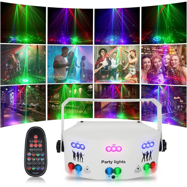 Dj Stage Light Indoor Support DMX 512 Lydaktiveret 125 Mønstre Projektor til Julepynt Karaoke Pub KTV Dance Wedding，15