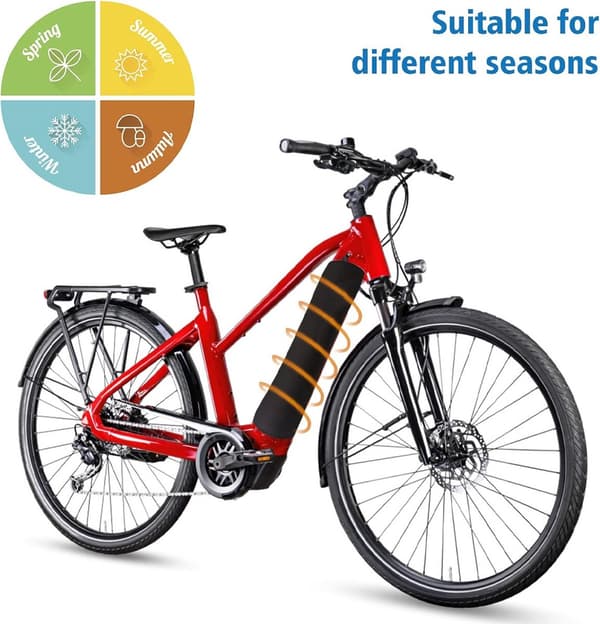 Beskyttelsesdæksel til elcykelbatteri - Integreret batteribeskyttelse - Batteribeskyttelse til elcykel