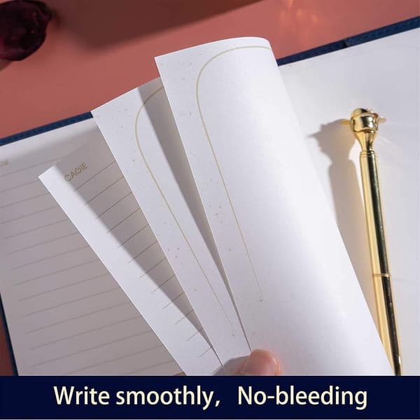 Lockable Diary - Secret Refillable Diary, Velvet Covered Lockable Diary for Adults, Women Writing Personal Locked Diary Notebook Blue