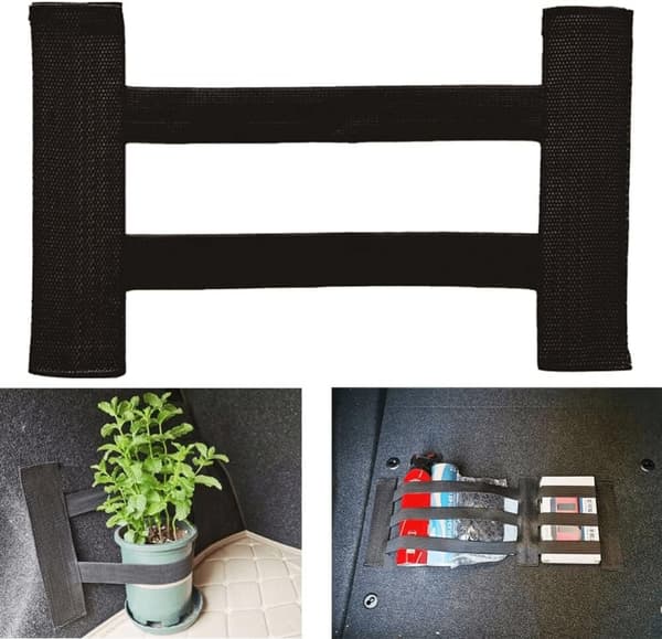Bilbagasjeromsorganisering Stropp 2 stk Elastisk Oppbevaringsbelte Lastelagring for Tilbehør -