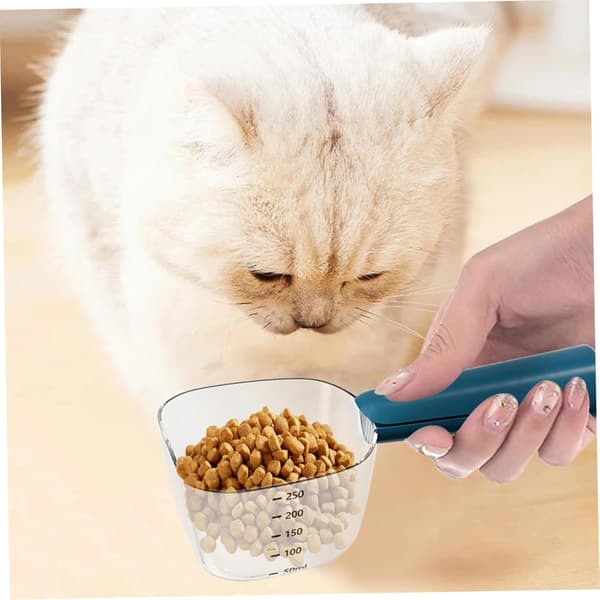 Dog Food Measuring Cup with Scale, Precise Pet Food Spoon, Multifunctional ABS Spoon