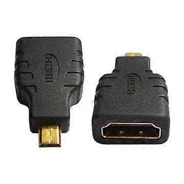 Guldbelagt V1.4 Micro HDMI Type D til HDMI Type A Hun adapter til Droid X, XT800 og EVO 4G