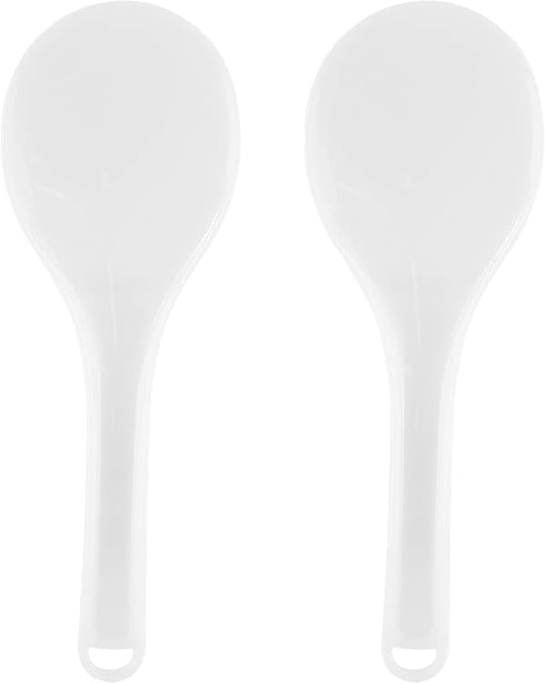 2-delt risskje og -spade i plast, hvit, 20 cm White E