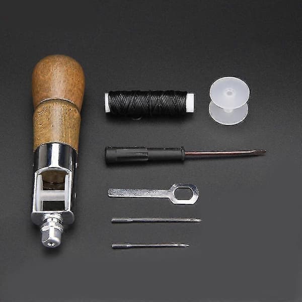 Leather Hand Sewing Machine Stitch Leather Stitch Sewing Machine Leather Carving Suture Tool (1 set)