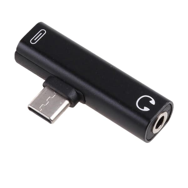USB C til 3,5 mm lydadapter, USB Type C til AUX Dongle hovedtelefonstikadapter
