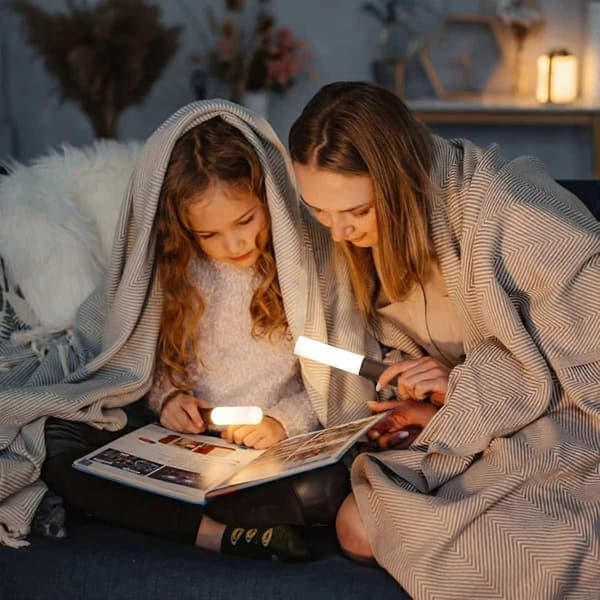 USB Rechargeable Wall Lamp, Motion Sensor Night Light Portable Detachable Magnetic Cordless Wireless Automatic Battery Lamp White White