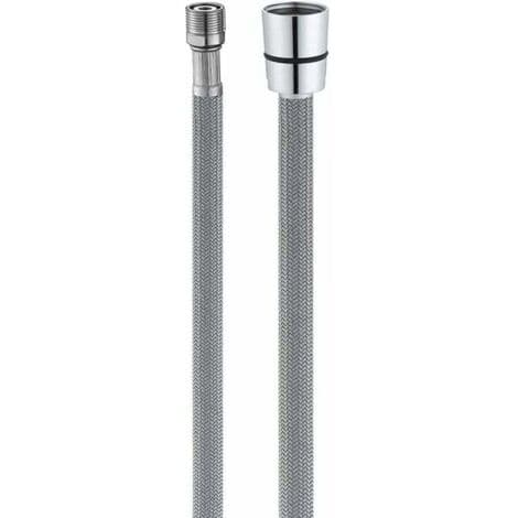 Replacement Hose for Kitchen Faucet - Grey Nylon Flexible Hose M15 x 1/2\" - Length 150cm - Compatible with Pull-Out Sinks