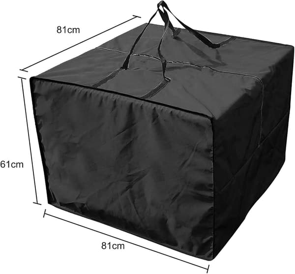 Vedenpitävä 80x80x60cm musta puutarhakalusteiden tyynynpäällinen-FA-