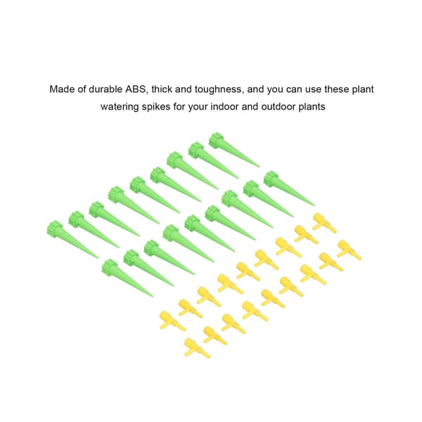 18 Pcs Self-Watering Spikes Automatic Plant Watering Devices with Control Valve Switch Green
