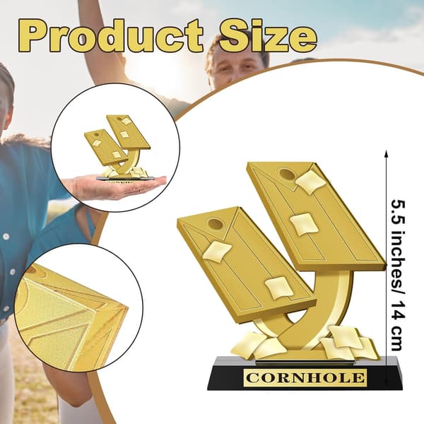 3 stk. 5,5 tommers Cornhole-turnering for turneringer,