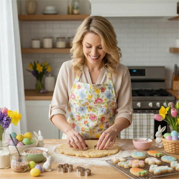 8-delt påskekakeformsett - Kakeform i rustfritt stål for baking og fondant 8 stk 8pcs