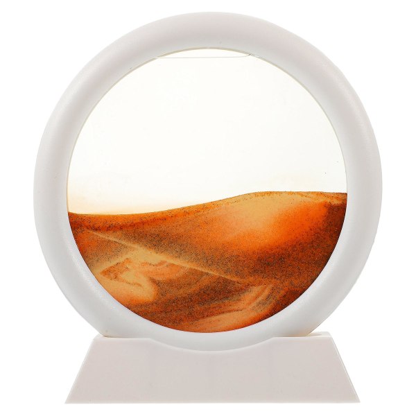 Moving Sand Art Picture 3d Dynamic Round Sand Art Natural Sand Painting Sandscape For Home OfficeYel