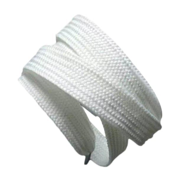 Farvede 1,5 cm brede snørebånd Unisex polyester snørebånd hvid null hvid null white null