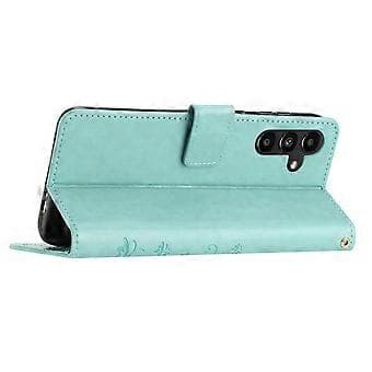 Til Samsung Galaxy S24 FE Etui PU Læder Pung Etui med Rem Style I Style I