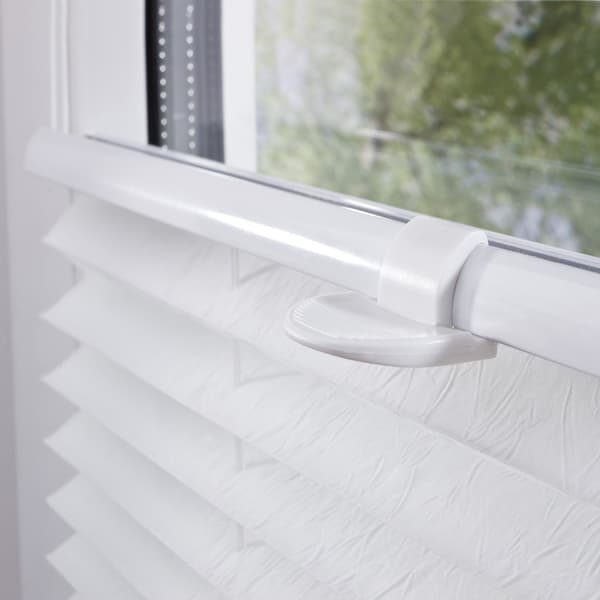 Plisségardin i polyester Beige L L Beige