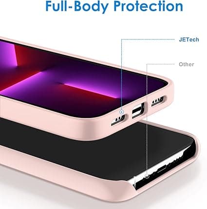 (Rose) Silikone Cover til iPhone 13 Pro 6,1 tommer, etui i