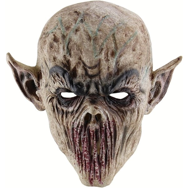 halloween cosplay skräckmask skrämmande mask skrämmande monstermask halloween kostym halloween munlös utomjordisk skräck utomjordisk mask live pro