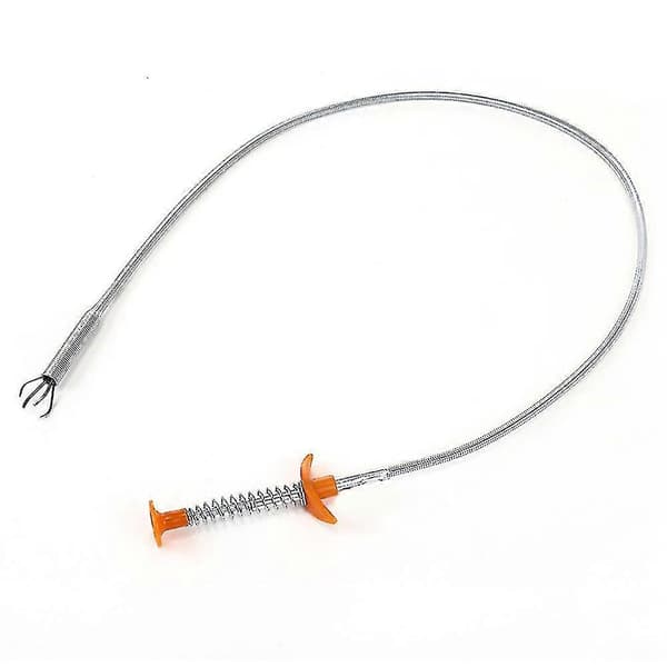 Flexible Long Reach Claw Pick Up Narrow Bend Curve Grabber Tool Spring Grip 80cm