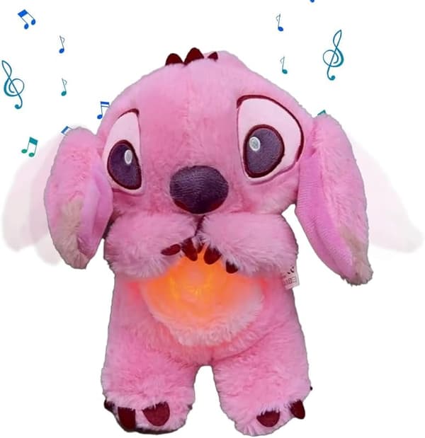 Stitch Beroligende Plyslegetøj, Afslappende Legetøj, til Børn Voksne Sovende - Pink