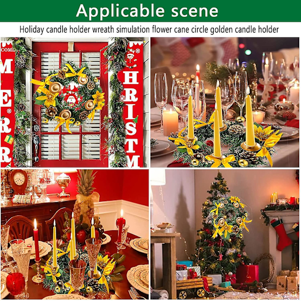 Julkrans i Pin med Adventljus, Tallkottar, Ring, Bord, Julbord, Mittbord, Diameter 36 cm