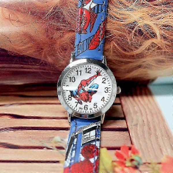Barn Pojkar Spiderman Quartz Klocka Armbandsur