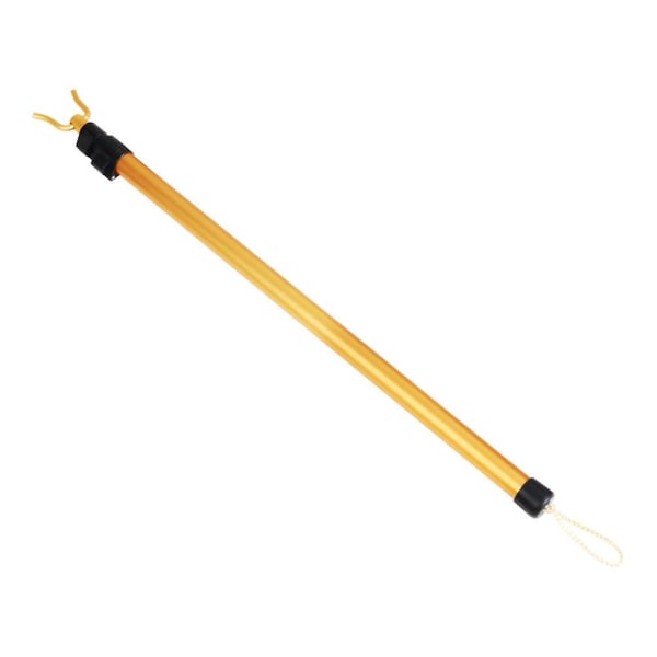 Vikbar klädstativ Kläder Reaching Rod Dressing Stick Infällbar klädstativ Gyllene 125x7cm Golden 125x7cm