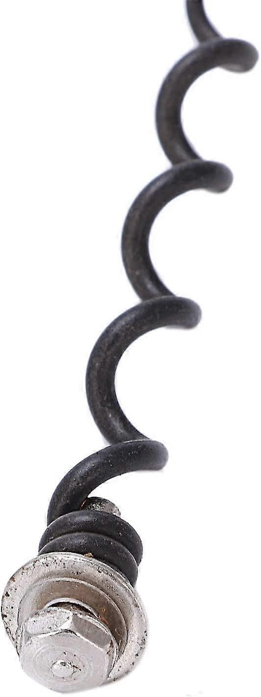 Replacement Corkscrew Spiral/Worm, easily replace spirals by unscrewing the old piece (black 2 pcs)