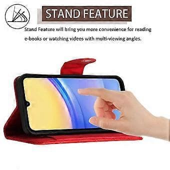 Case for Samsung Galaxy A55 5G Shockproof Stylish Protective Wrist Strap Wallet Case Card Holder