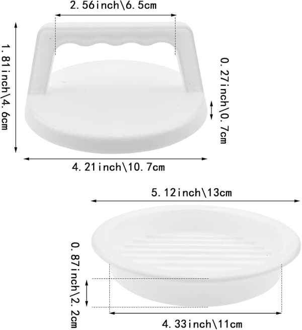 2-pack Burger Press Patty Makers, Burger Molds Easy Release Hamburger Patty Press, Burger Meat Sausage Beef Molds