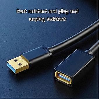 USB 3.0 A Male to A Female Extension Cable Fast Charging & Fast Data Transfer Cable for Scanners, Keyboards 2m 2m