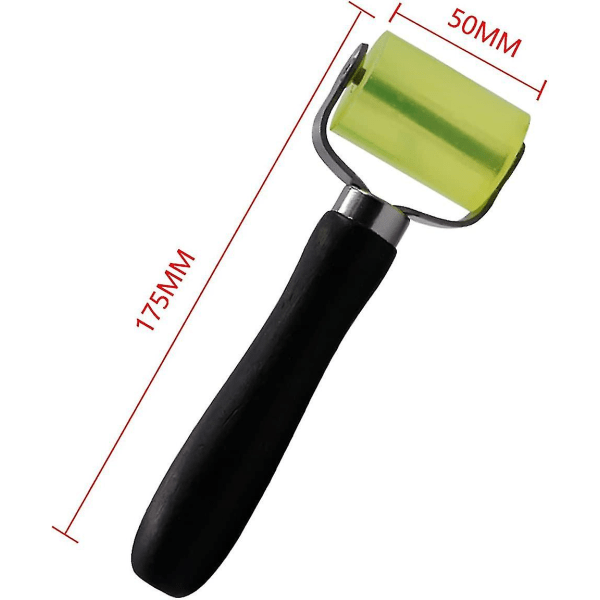 2 stk Lyddempende Rullebil Lyddemping Gummi Applikasjon Rulle Hjul, Tapet Flatt Trykk Rulle, Hjem Laminater Verktøy.