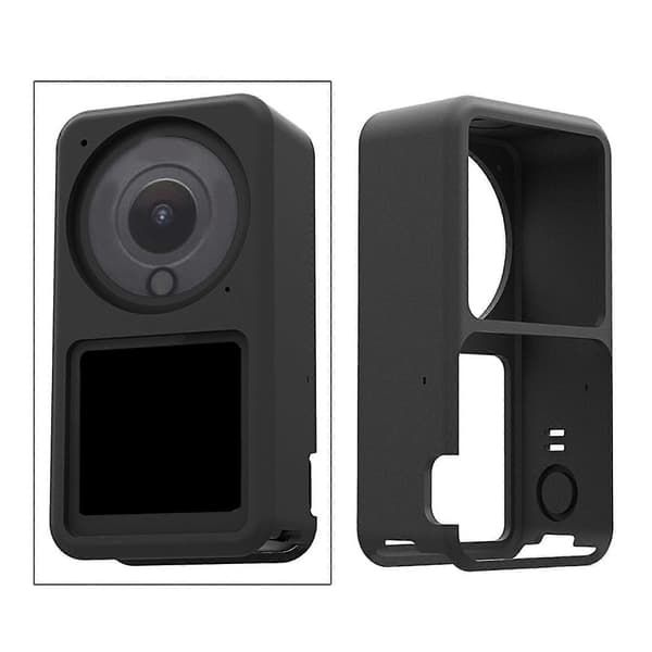 Silikonveske Action Sport Tilbehør Direkte Passform For Dji Action 2 Svart