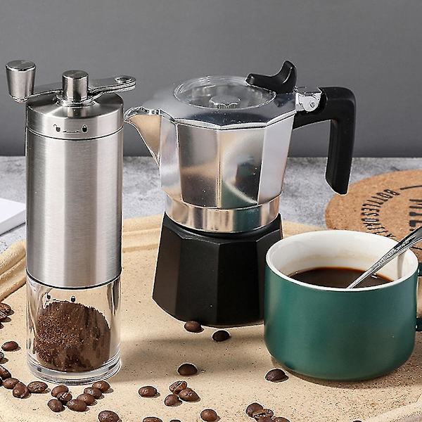Handkvarn Liten Kaffebönkvarn Justerbar Tjocklek Kvarn, A