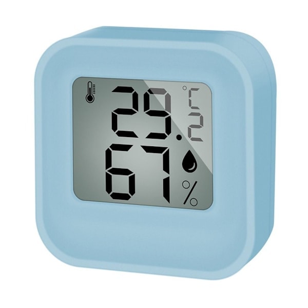 Digitalt termometer Hygrometer Temperaturmåler BLÅ Blå Blue Blue