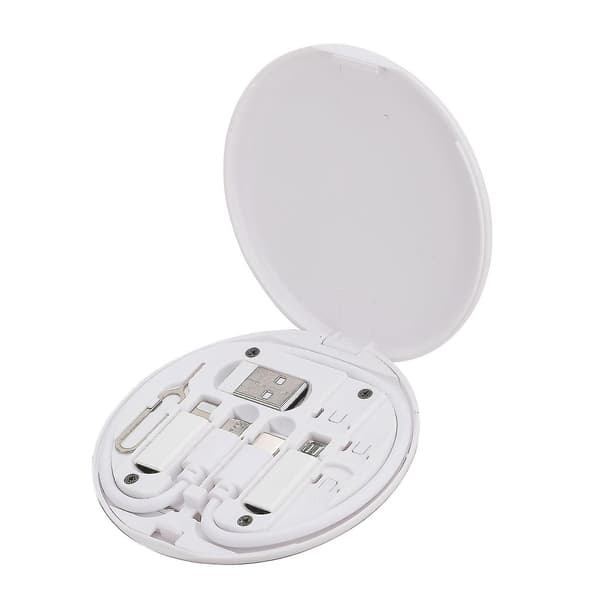 5-i-1 multifunktionel smart adapter datakabel med flere typer opladningskabel - 26-1 (hvid)