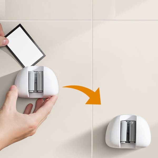 Strong Suction Cup Mop and Broom Holder - Easy Install Tool Holder and Storage Organizer for Bathroom and Kitchen [Ho]