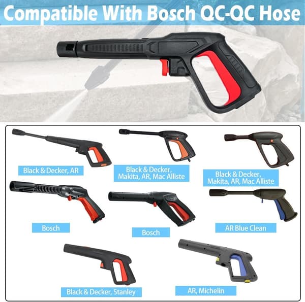Replacement Trigger Spray Gun Kit with Lance for Pressure Washer 2350 PSI Quick Connect System for Bosch AQT with Adjustable Spray Lance Nozzle and